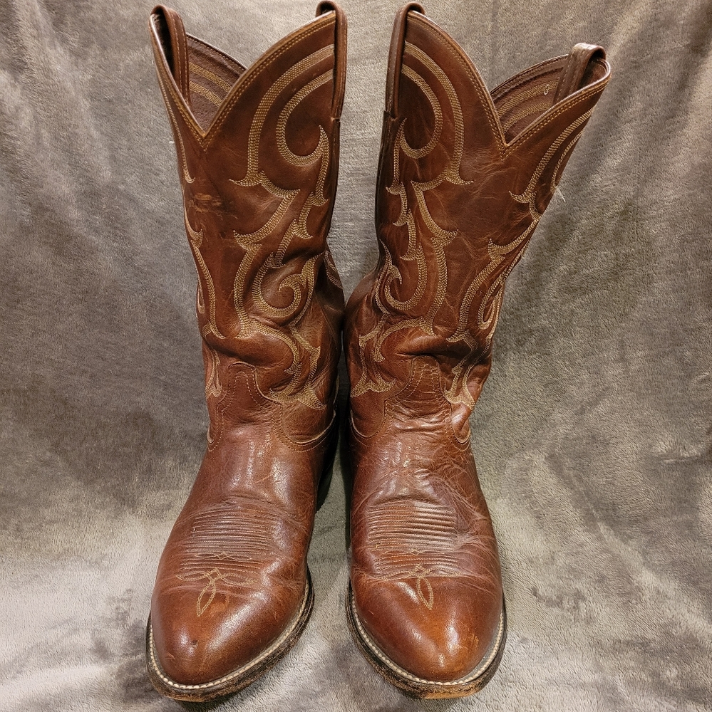 TONY LAMA CZ830 Western Boots Mens Size 11 EE Brown Leather